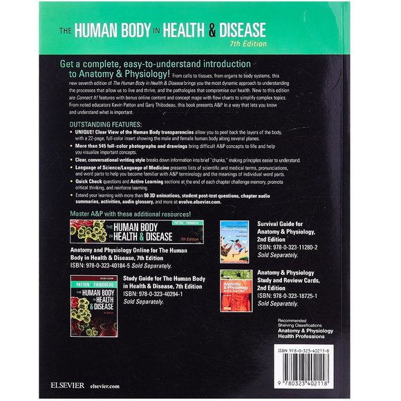 The Human Body in Health & Disease 7th Edition Textbook - Like New Condition - Picture 2 of 3